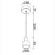 Pendule, Lustre suspendate - Pendul LED design minimalist modern, GRUISSAN negru/auriu MA-8467