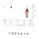 Pendule, Lustre suspendate - Pendul/Spot LED design minimalist modern, GRUISSAN negru MA-8469