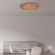 Plafoniere - Plafoniera LED 52W 3000K BLACK STICK-GREY ZB-2572