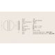 Plafoniere - Plafoniera LED 13W 3000K BLACK STICK-GREY ZB-2573