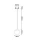 Pendule, Lustre suspendate - Pendul LED incastrabil design minimalist, KILDA alb MA-8435