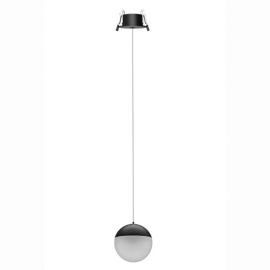 Pendule, Lustre suspendate - Pendul LED incastrabil design minimalist, KILDA negru MA-8436