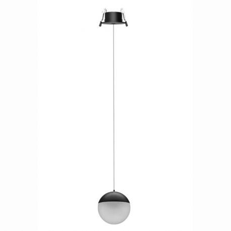 Pendule, Lustre suspendate - Pendul LED incastrabil design minimalist, KILDA negru MA-8436