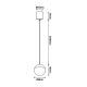 Pendule, Lustre suspendate - Pendul LED design minimalist, KILDA auriu MA-8440