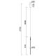 Pendule, Lustre suspendate - Pendul LED design minimalist, TORCH negru MA-8483