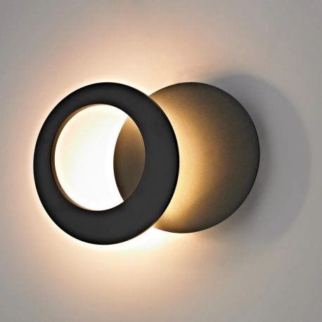 Aplice, corpuri de iluminat pentru pereti - Aplica LED stil ambiental, KILDA negru MA-8462