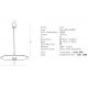 Pendule, Lustre suspendate - Lustra, Pendul LED 21W 3000K SANDY BRICK RED ZB-2588