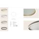 Plafoniere - Plafoniera LED CCT, diametru 59cm, BRUSHED SILVER ZB-25165