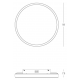 Plafoniere - Plafoniera LED CCT, diametru 59cm, SANDY BLACK ZB-25167