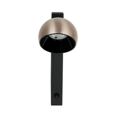 Aplice, corpuri de iluminat pentru pereti - Aplica spot LED directionabil BRUSHED CHAMPAGNE GOLD ZB-25340