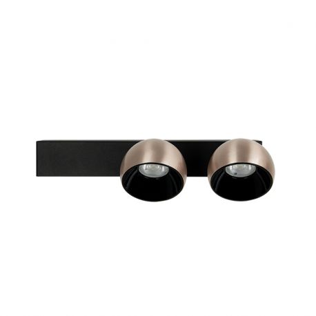 Corpuri de iluminat - Aplica cu 2 spoturi LED directionabile BRUSHED CHAMPAGNE GOLD ZB-25342