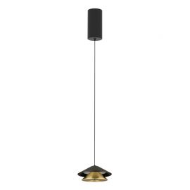 Pendule, Lustre suspendate - Pendul LED modern 7W BLACK-BRUSHED GOLD ZB-25347