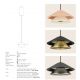 Pendule, Lustre suspendate - Pendul LED modern 7W BLACK-BRUSHED GOLD ZB-25347