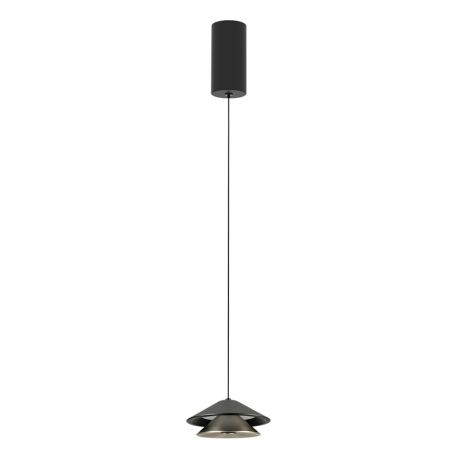 Pendule, Lustre suspendate - Pendul LED modern 7W BLACK-BRUSHED NICKEL ZB-25348