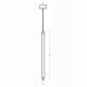Pendule, Lustre suspendate - Pendul LED Vertical, Cilindric 20W 3000K BRUSHED GOLD ZB-25168