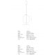 Pendule, Lustre suspendate - Lustra Suspendata MULBERRY, Negru, ZB-25171