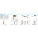 Pendule, Lustre suspendate - Lustra suspendata design decorativ Karolo 3L, 15775-3HR GL