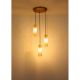 Pendule, Lustre suspendate - Lustra suspendata design decorativ Karolo 3L, 15775-3HR GL