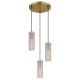Pendule, Lustre suspendate - Lustra suspendata design decorativ Karolo 3L, 15775-3HR GL