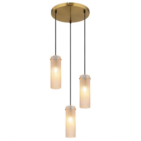 Pendule, Lustre suspendate - Lustra suspendata design decorativ Karolo 3L, 15775-3HR GL