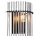 Aplica de perete, Metal Negru, Sticla Fumurie, GORLEY 15698W GL