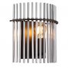 Aplica de perete, Metal Negru, Sticla Fumurie, GORLEY 15698W GL
