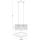Pendule, Lustre suspendate - Lustra suspendata, Metal Negru, Sticla Fumurie, GORLEY 15698H3 GL