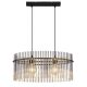 Pendule, Lustre suspendate - Lustra suspendata, Metal Negru, Sticla Fumurie, GORLEY 15698H3 GL