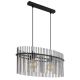Pendule, Lustre suspendate - Lustra suspendata, Metal Negru, Sticla Fumurie, GORLEY 15698H3 GL