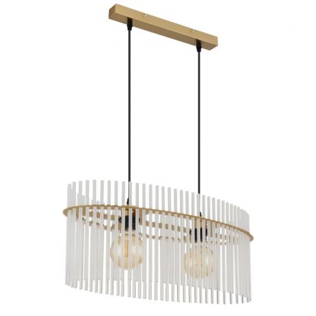 Pendule, Lustre suspendate - Lustra suspendata, Metal Auriu Mat, Sticla Opaca, GORLEY 15698H3M GL