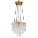 Pendule, Lustre suspendate - Lustra suspendata, Metal Auriu Mat, Sticla Opaca, GORLEY 15698H2M GL