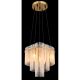 Pendule, Lustre suspendate - Lustra suspendata, Metal Auriu Mat, Sticla Opaca, GORLEY 15698H2M GL