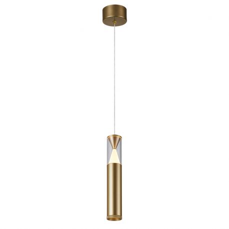 Pendule, Lustre suspendate - Pendul LED design minimalist SPARK alama aurie MA-8969