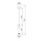 Pendule, Lustre suspendate - Pendul LED design minimalist SPARK alama aurie MA-8969
