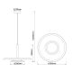 Pendule, Lustre suspendate - Pendul LED design tehnic, diametru 56cm Tina MA-9000