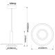 Pendule, Lustre suspendate - Pendul LED design tehnic, diametru 40cm Tina MA-9001