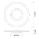 Plafoniere - Plafoniera LED design tehnic, diametru 56cm Tina MA-9002