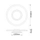 Plafoniere - Plafoniera LED design tehnic, diametru 40cm Tina MA-9003
