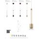 Pendule, Lustre suspendate - Lustra suspendata LED design minimalist FUGAZ auriu MA-8950