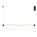 Lustra suspendata LED design minimalist FUGAZ negru MA-8951