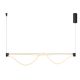 Pendule, Lustre suspendate - Lustra suspendata LED design minimalist FUGAZ negru MA-8951
