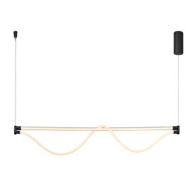 Lustra suspendata LED design minimalist FUGAZ negru MA-8951