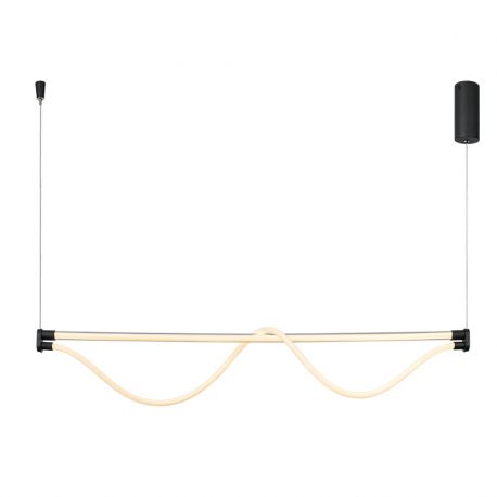 Pendule, Lustre suspendate - Lustra suspendata LED design minimalist FUGAZ negru MA-8951