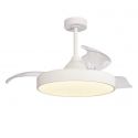 Lustra LED CCT cu ventilator si telecomanda ALASKA alb MA-8752