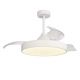 Lustra LED CCT cu ventilator si telecomanda ALASKA alb MA-8752