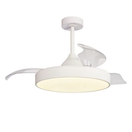 Lustre cu ventilator - Lustra LED CCT cu ventilator si telecomanda ALASKA alb MA-8752