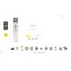 Lustre cu ventilator - Lustra LED CCT cu ventilator si telecomanda ALASKA alb MA-8752