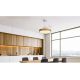 Lustre cu ventilator - Lustra LED CCT cu ventilator si telecomanda ALASKA negru MA-8754