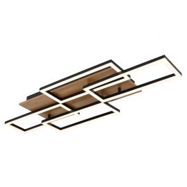 Plafoniere - Plafoniera LED CCT cu telecomanda JEFFRY aspect lemn 67359-40 GL