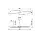 Lustre cu ventilator - Ventilator cu 2 palete si telecomanda IPANEMA II alb MA-9037